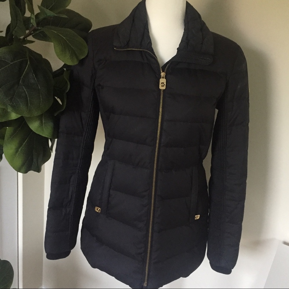 Michael Kors Down Puffer Coat in Black, Size XS